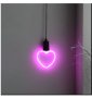 Лампа сърце, Висяща лампа, розова, снимка 2
