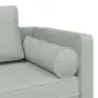 vidaXL Кушетка с възглавници, светлосива, кадифе, снимка 6