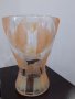 красива ваза стъкло с релефни орнаменти. , снимка 2