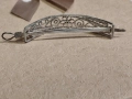 Стара сребърна шнола на коса Филигран , снимка 4