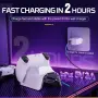 Зарядна станция Fachixy за 2 PS5 контролера, бързо зареждане за 2 часа, USB-C, снимка 2