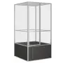 vidaXL Клетка за птици антрацит 111x107x211,5 см поцинкована стомана, снимка 1