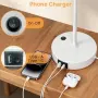 Умна настолна лампа с цветен абажур, USB-C и гласово управление, снимка 5