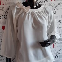 Бяла блузка, снимка 1 - Блузи с дълъг ръкав и пуловери - 29325630