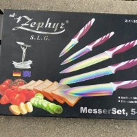 Комплект професионални ножове - Zephyr / Renberg - Чисто Нови , снимка 4 - Прибори за хранене, готвене и сервиране - 28451128
