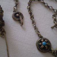 комплект възрожденски тип - гривна , нагръден накит и пръстен от бронз, снимка 11 - Антикварни и старинни предмети - 37332193