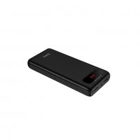 Преносима батерия HOCO power bank 20000mAh with LCD Mige B20A black carbon, снимка 4 - Външни батерии - 31677318