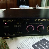 УСИЛВАТЕЛ С МИКСЕР SPACETECH K-18 MIC MIXER AMPLIFIER, снимка 2 - Ресийвъри, усилватели, смесителни пултове - 42790157