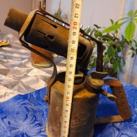 Стара масльонка и бензинова лампа, снимка 5 - Антикварни и старинни предмети - 36797365