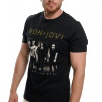 Нова мъжка тениска с дигитален печат на музикалната група BON JOVI, снимка 7 - Тениски - 27833190