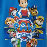 Нова детска тениска с дигитален печат PAW Patrol (Пес патрул) в син цвят, снимка 2 - Детски тениски и потници - 37355449