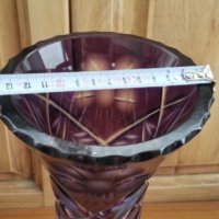 Кристална ваза цветен кристал, снимка 11 - Антикварни и старинни предмети - 23822279