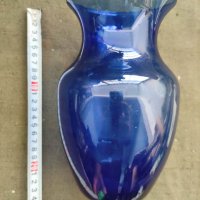 Продавам синя ваза , снимка 1 - Вази - 36888660