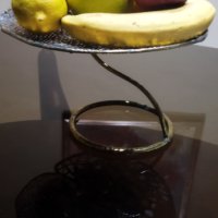 Арт Фруктиера, чиния за плодове от метал, снимка 3 - Сервизи - 42859344