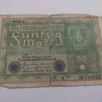 Райх банкнота - Германия - 50 марки / 1919 година - 17959, снимка 1 - Нумизматика и бонистика - 31032079