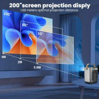 Smart Проектор Q96 E300 Домашно кино Андроид , снимка 5 - Плейъри, домашно кино, прожектори - 42749339