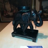 слон-свещник-внос франция-15х15х8см, снимка 10 - Антикварни и старинни предмети - 29497831