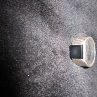 Мъжки сребърен пръстен с оникс, снимка 2 - Пръстени - 42269963