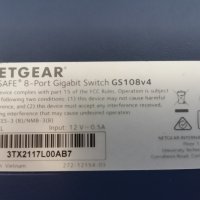 NETGEAR Gigabit Ethernet Unmanaged Switch (GS108), 8 Ports,, снимка 4 - Суичове - 42344544