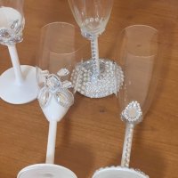 Сватбен чаши, снимка 4 - Сватбени аксесоари - 44411995
