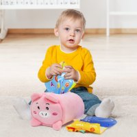 Ново прасенце играчка за ранно обучение с 10 кърпички Монтесори бебе, снимка 5 - Образователни игри - 39907247