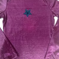 лъскава сатенена блузка, снимка 2 - Блузи с дълъг ръкав и пуловери - 29711574