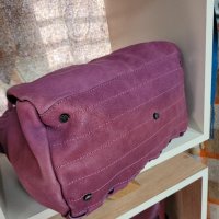 ADAX естествена кожа голяма чанта,красив винен цвят, снимка 6 - Чанти - 44178385