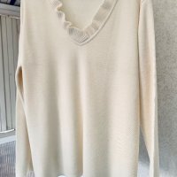 Разкошна блуза/пуловер 100% меринос Италия, снимка 1 - Блузи с дълъг ръкав и пуловери - 38969429