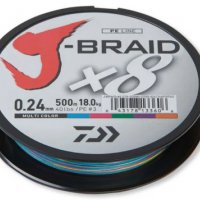  Плетено влакно Daiwa J-BRAID 8 нишково-150мт/жълто,зелено,шарено 32 лв., снимка 3 - Такъми - 30905423