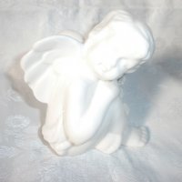 Стара Порцеланова Фигура - Ангел, снимка 10 - Декорация за дома - 30809419