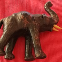 Стар слон папие маше. , снимка 7 - Антикварни и старинни предмети - 42551456