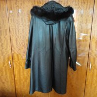 Дамско кожено палто, снимка 8 - Палта, манта - 34434800