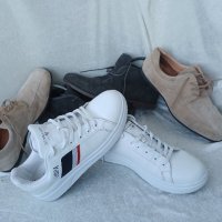 КАТО НОВИ кларкове 44 - 45 original  AM®, 100% естествена кожа = велур, GOGOMOTO.BAZAR.BG®,КАТО НОВИ, снимка 17 - Спортно елегантни обувки - 44451198