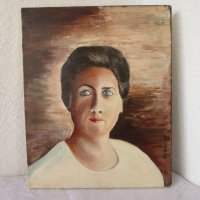 Картина портрет Жена маслени бои подписана, снимка 4 - Картини - 31100911