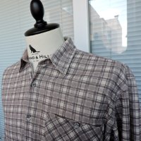 Salewa Outdoor -мъжка карирана  риза за туризъм/лов/планина размер L, снимка 4 - Ризи - 44350593