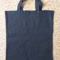 Памучна чанта - черна, снимка 1 - Други - 34176209