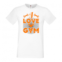 Мъжка Фитнес тениска I Love Gym 2 Gym,спорт,Щанги,Тренировки,Спортуване,, снимка 1 - Тениски - 36507357