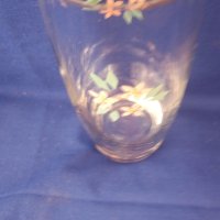 Ретро водни чаши, златни кантове, на цветя - 10 бр, снимка 4 - Чаши - 42609514
