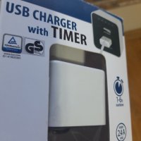 USB разклонител зарядно с таймер, снимка 1 - Оригинални зарядни - 30374752