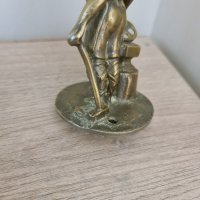 Бронзова статуетка ковач, снимка 2 - Антикварни и старинни предмети - 38084816