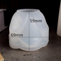 3D Купичка саксия саксийка кашпа ваза чаша тип лале силиконов молд форма за смола гипс , снимка 2 - Форми - 37657196