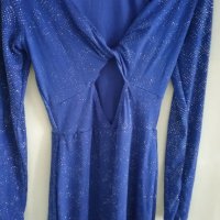 Дамска рокля лукс ,кралско синьо, на фирма Topshop   18 , снимка 6 - Рокли - 29455486