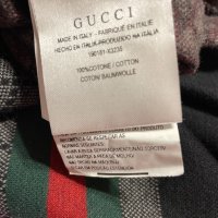 Нов уникален 100% памук памучен  оригинален тънък пуловер GUCCI Cucci Гучи, снимка 15 - Пуловери - 42866799