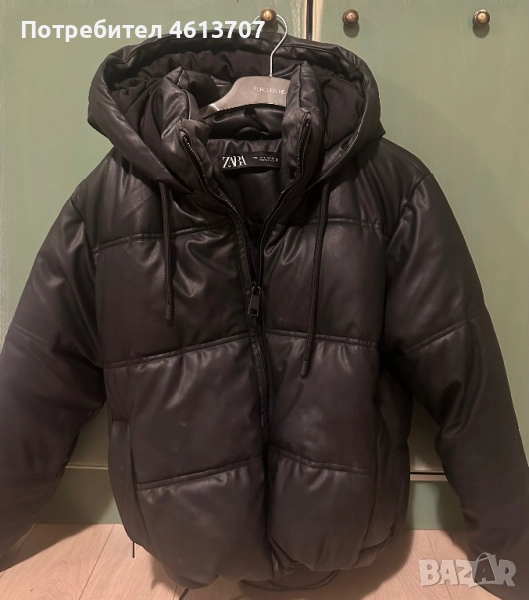 Zara черно зимно яке , снимка 1