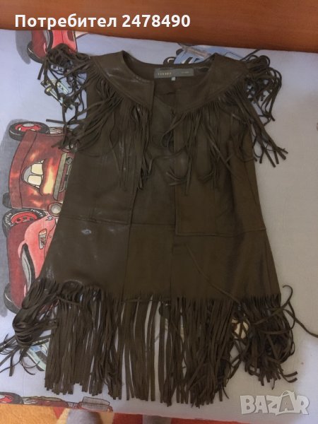 Кожен елек, снимка 1