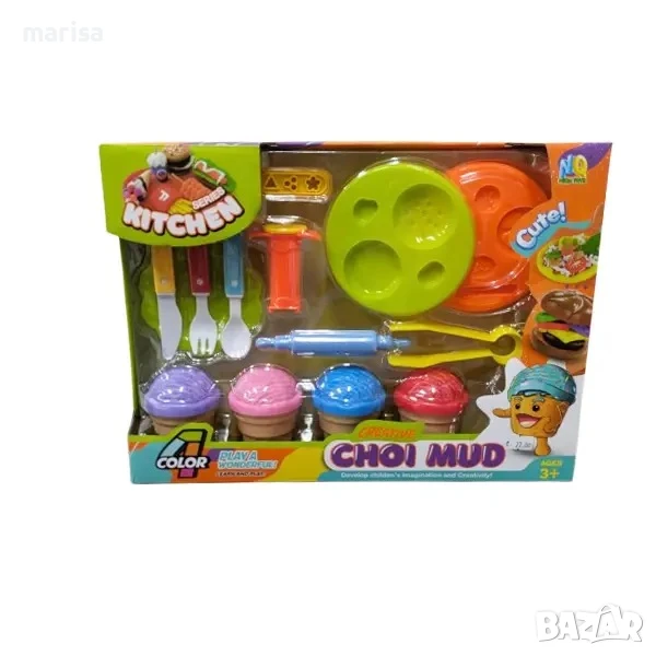 Комплект моделин с форми и прибори в кутия 538071, снимка 1