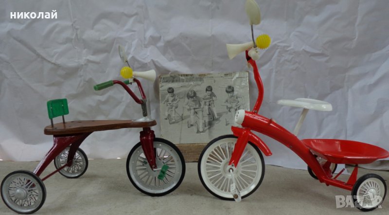 Ретро детски велосипеди триколки употребявани произведени 1977-82 год , снимка 1
