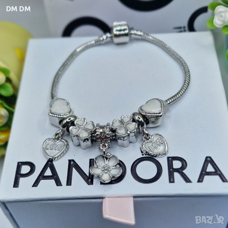 Гривна “White Blossom Charm” Пандора стил , снимка 1