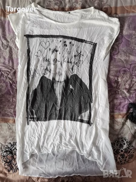 Бяла дамска туника, снимка 1