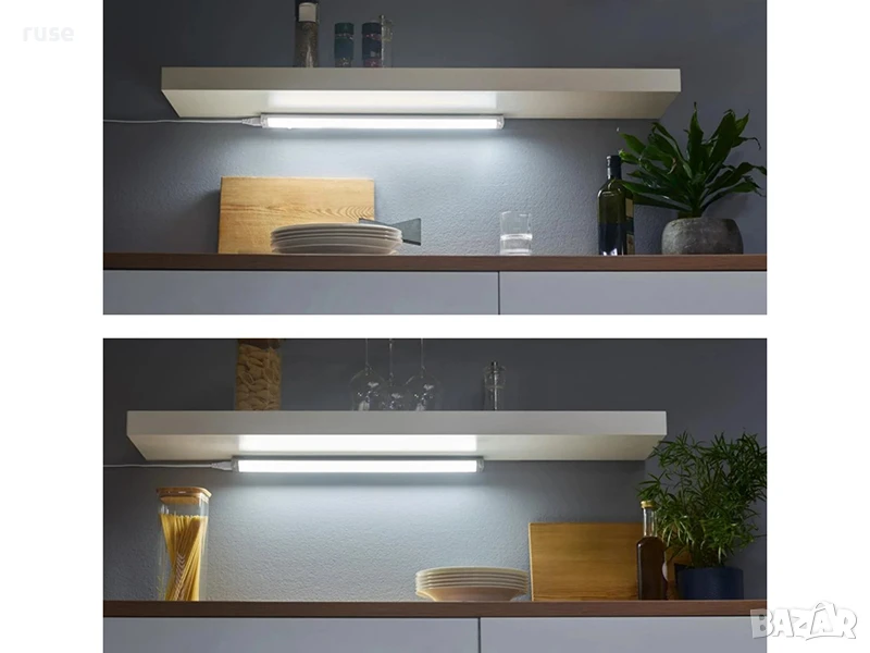 НОВИ! LED лампа за вграждане 3 цветни тона 54,7см ДВА цвята, снимка 1